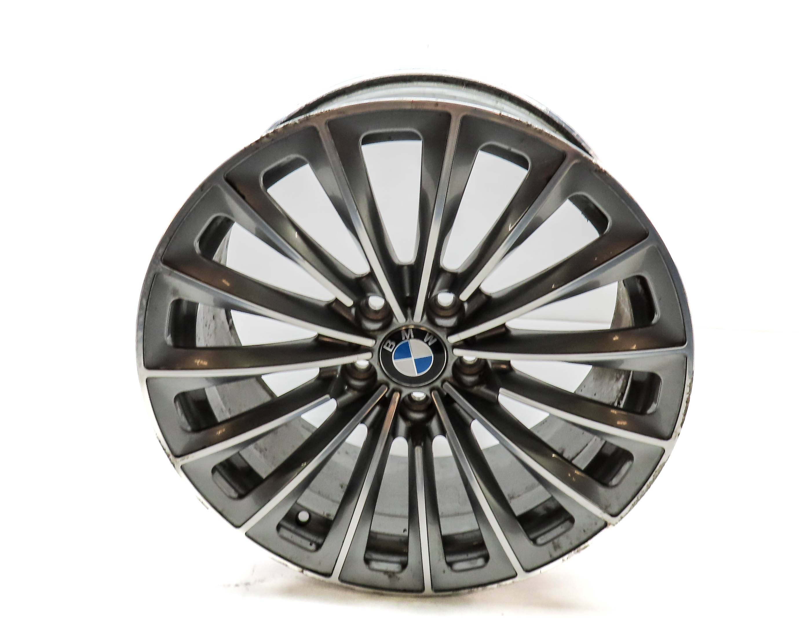 9-17 BMW 535iGT 550iGT 740i 750i 760i F01 F07 19x8.5 ALUMINUM SPOKE WHEEL RIM — exact item pictured
